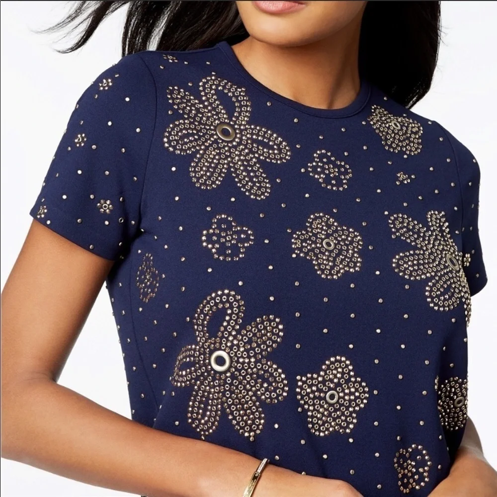 NWT MICHAEL KORS EMBELLISHED DRESS PM